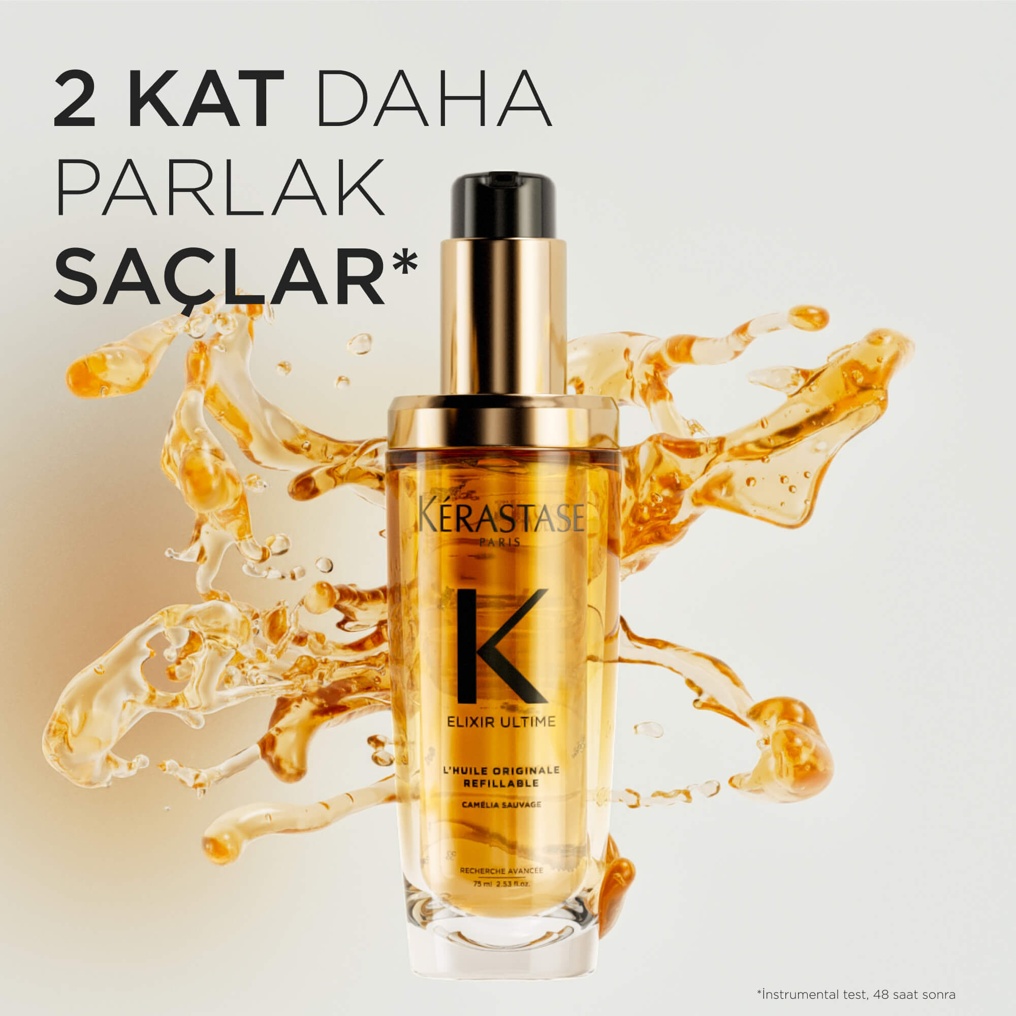 ELIXIR ULTIME YENİDEN DOLDURULABİLİR SAÇ YAĞI 75 ml Kerastase